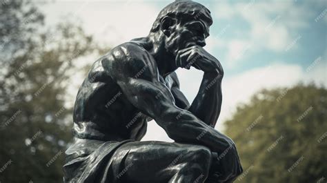 Premium Photo | Thinker man concept close up