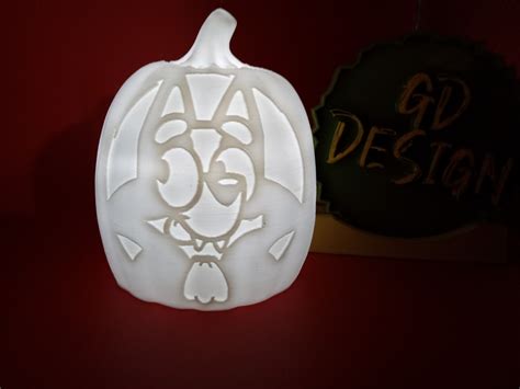 🧛 Vampire Bluey 3D Halloween Pumpkin Lights・ STL File for 3D printing・Cults