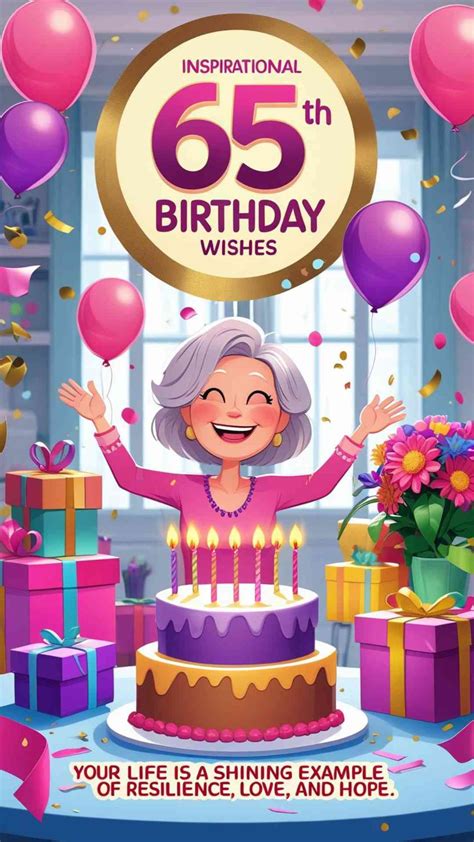 200+ Heartfelt & Funny 65th Birthday Wishes - Wishesprovider