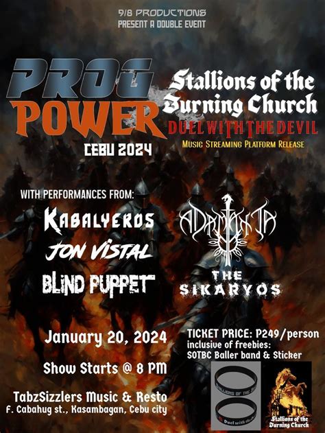 Prog-Power Cebu 2024, TabzSizzlers Music & Resto, Cebu, 20 January 2024 ...