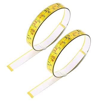 2 Pcs Steel Self-Adhesive Measuring Tape,39 Inch Left-to-Right Sticky ...