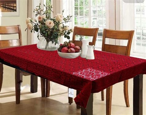 Buy Kuber Industries Dining Table Cover 6 Seater|Table Cover Cotton ...