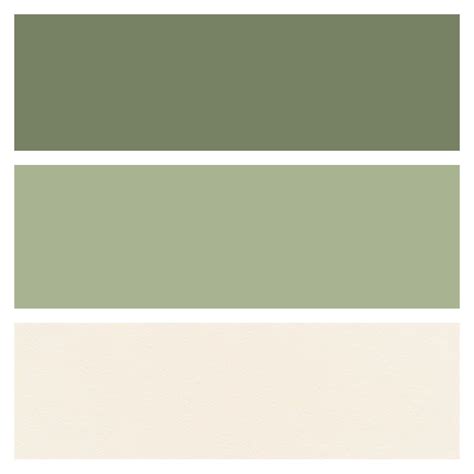 Elegant Wedding Color Palette: Dark and Light Sage Green with Cream