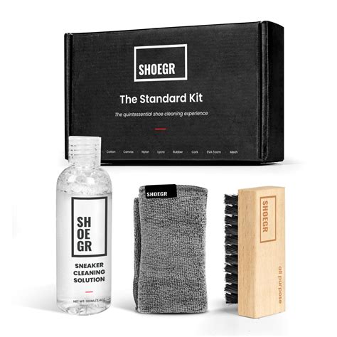 SHOEGR Standard Shoe Cleaning Kit with Microfiber Towel (Shoe Cleaning ...