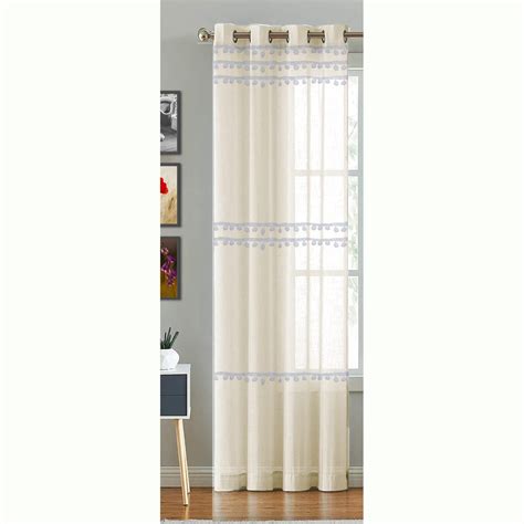 Buy HOMEMONDE Sheer Transparent Cotton Curtains for Window 6 Feet 1 ...