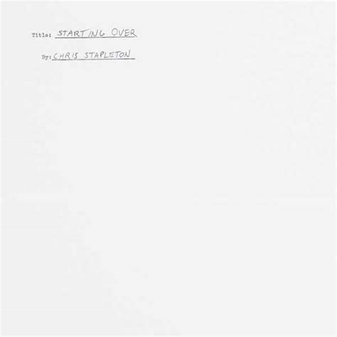 Image result for Chris Stapleton Starting Over Chord Chart