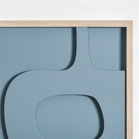 Abstract Teal 3D Relief Wall Artwork For Home 20x16 Inch Online ...