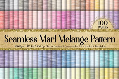 100 Seamless Marl Melange Fabric Papers Graphic by ThingsbyLary ...