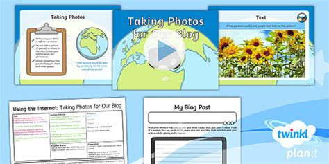 Computing: Using the Internet: Taking Photos for Our Blog Year 2 Lesson ...