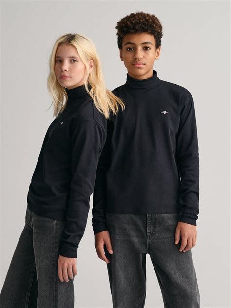 Shop Gant Kids Black Regular Fit T-Shirt Online – Iconic India