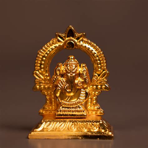 GOLD PLATED GANESHA Idol - KE03112 – Ikyem