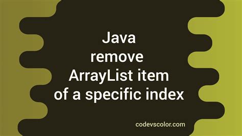 Image result for Java ArrayList Remove