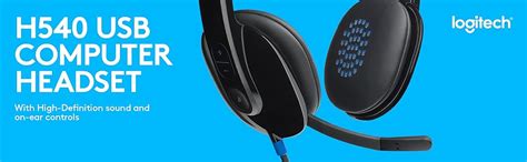 Amazon.in: Buy Logitech H540 Stereo Wired Headphones On Ear Headphones ...