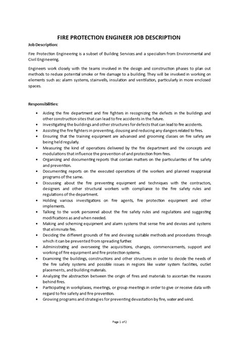 Image result for Fire Protection Engineer