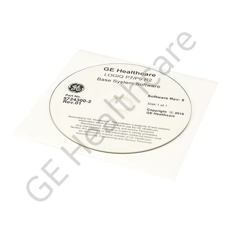 Logiq P9P7 R2 Base System Software 5724300-2, Ultrasound | GE ...