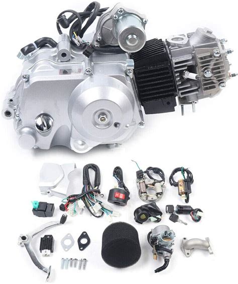 Buy 125CC 4-Stroke Engine Motor Semi-Auto 3 Speed Engine Motor Reverse ...