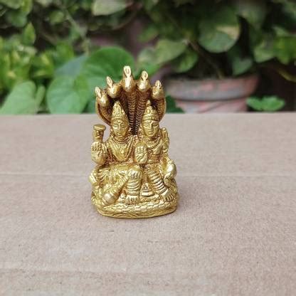 Statue Gallery Brass Vishnu Laxmi Bhagwan Vishnu Narayan Lakshmi Statue ...