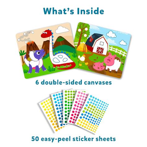 Skillmatics Dot It Sticker Art Activity - Animals & Dinosaurs Combo ...