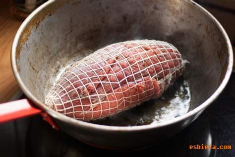 Culata de ternera al horno con salsa de puerro - Recetas de Esbieta