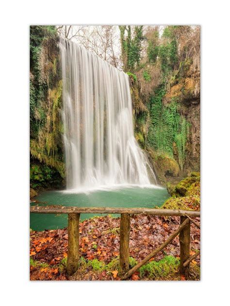 999store Unframed Printed Forest Waterfall Canvas Painting (90 X 60 ...