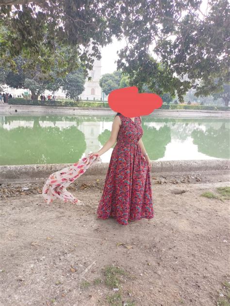 Rudraaksha Women Stylish Crepe Printed Maxi Dress(Peach_S) : Amazon.in ...