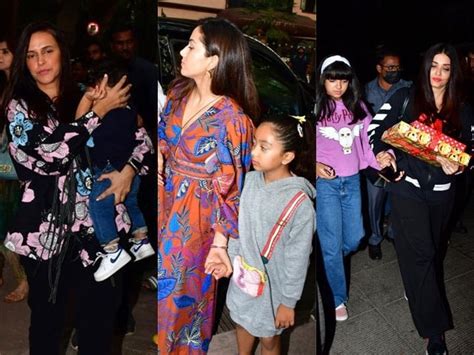 रियान देशमुख की बर्थडे पार्टी में ऐश्वर्या-आराध्या, मीरा-मिशा, नेहा ...