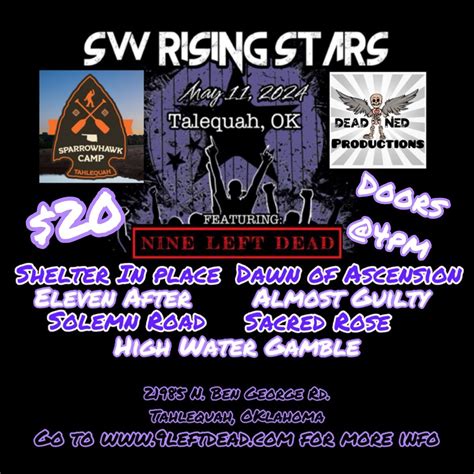 SW Rising Stars Tour at Sparrow Hawk Camp, Sparrow Hawk Camp, Tahlequah ...