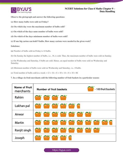 Image result for Class 6 Chapter Data Handling