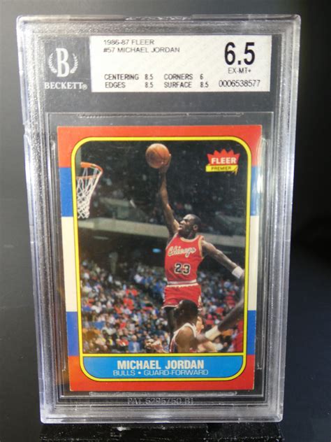 Michael Jordan Rookie Card Value Soaring - 1986-87 Fleer