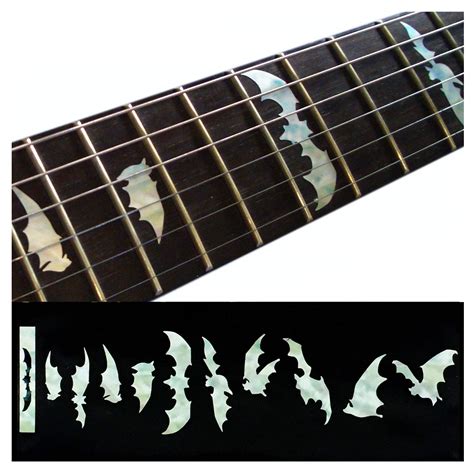 Fretboard Markers Inlay Sticker Decals for Guitar & Bass - Bat Wing ...