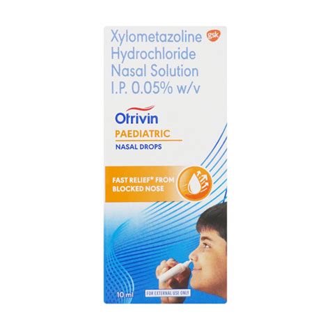 Otrivin Paediatric Nasal Drops - 10ml - Cureka - Online Health Care ...