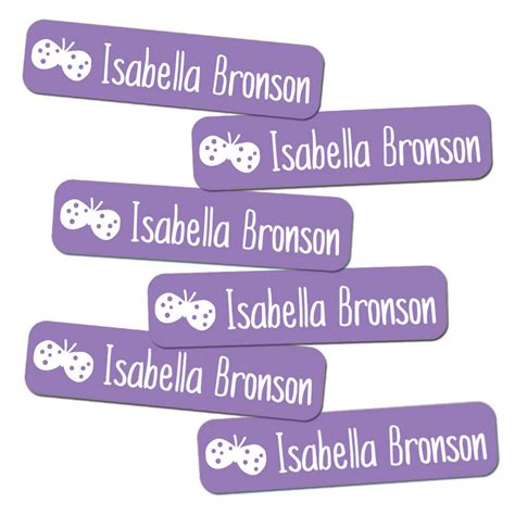 Custom Small Girl Name Labels (68 ct.) - Stick-On & Waterproof ...