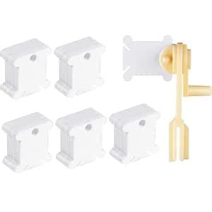 Gemsy 100 Pcs Plastic Thread Bobbins with Winder, Cross Stitch ...