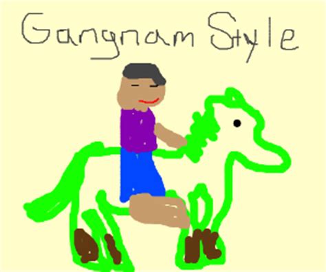 PSY Rides the Grass Mud Horse! - Drawception