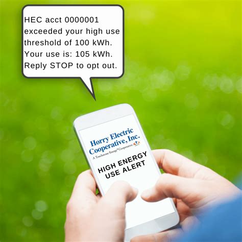 Add high energy use alerts to your account to be entered into a prize ...