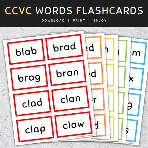 CCVCe Words Tracing Flashcards: Long Vowels (A I O U), CCVCe Words List ...