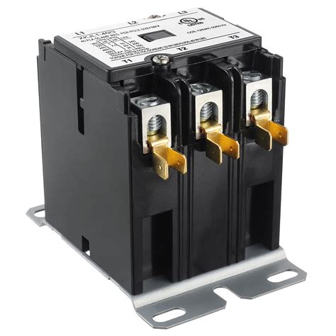 BOJACK 3 Poles FLA 40 Amp Coil 120 VAC Air Conditioner Condenser ...