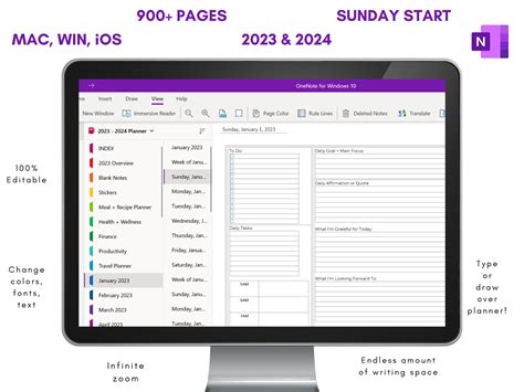 OneNote Planner Tab Insert PDF 的图像结果