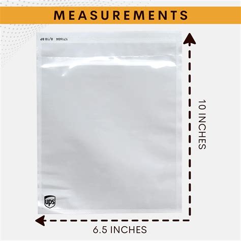 Buy 500 Pack UPS Shipping Label Pouches 6.5” x 10” - Packing Slip ...