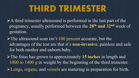 Ultrasound examination of the third trimester of pregnancy | PPTX