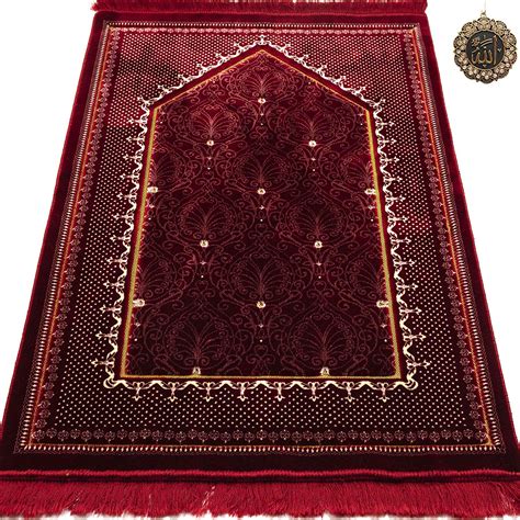 Buy Modefa Velvet Prayer Rug | with Car Hanger | Janamaz Sajjadah ...