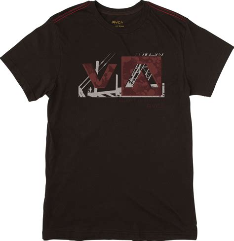 Buy RVCA Men's Construct Balance Box Short Sleeve T-Shirt, Black ...