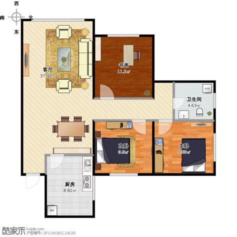 120平米农村自建房户型图大全_装信通网效果图