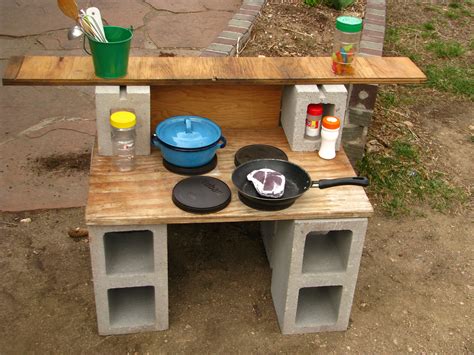 Cinder Block Outdoor Kitchen