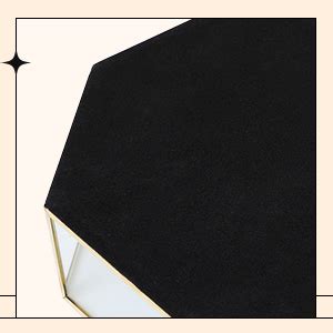 Ruhi Collections Octagon Glass with Brass Rim Mirror Base Makeup Tray ...