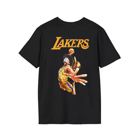Lakers One Piece Shirt - Monkey D. Luffy LA Usher Tee - AshBubble