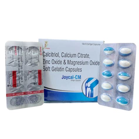 JoycalCM - Calcitriol, Calcium Citrate, Zinc Oxide & Magnesium Oxide ...