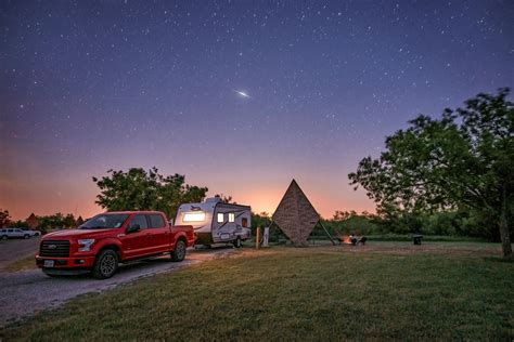 Rv Camping At Night