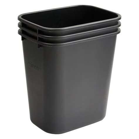 PWR-28K - Waste Baskets - 28 Quart, Black – Winco