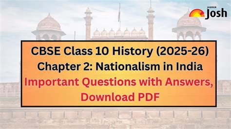 CBSE Important Questions for Class 10 History (2025-26) Chapter 2 ...